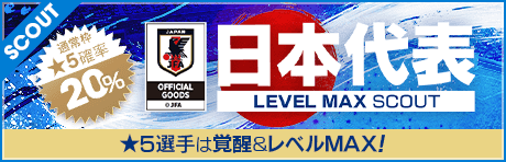 日本代表レベルMAXスカウト(2025年01月)